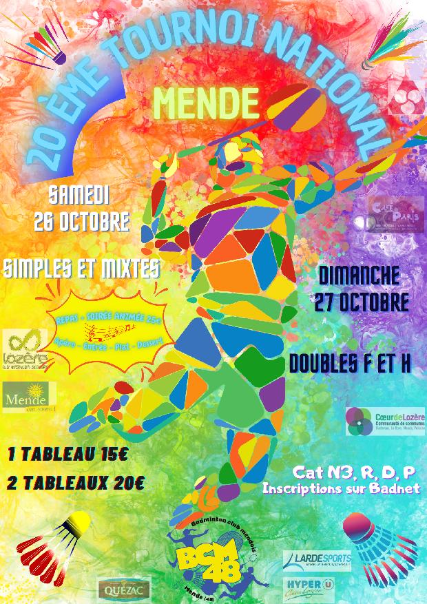 20ème tournoi national de la ville de Mende